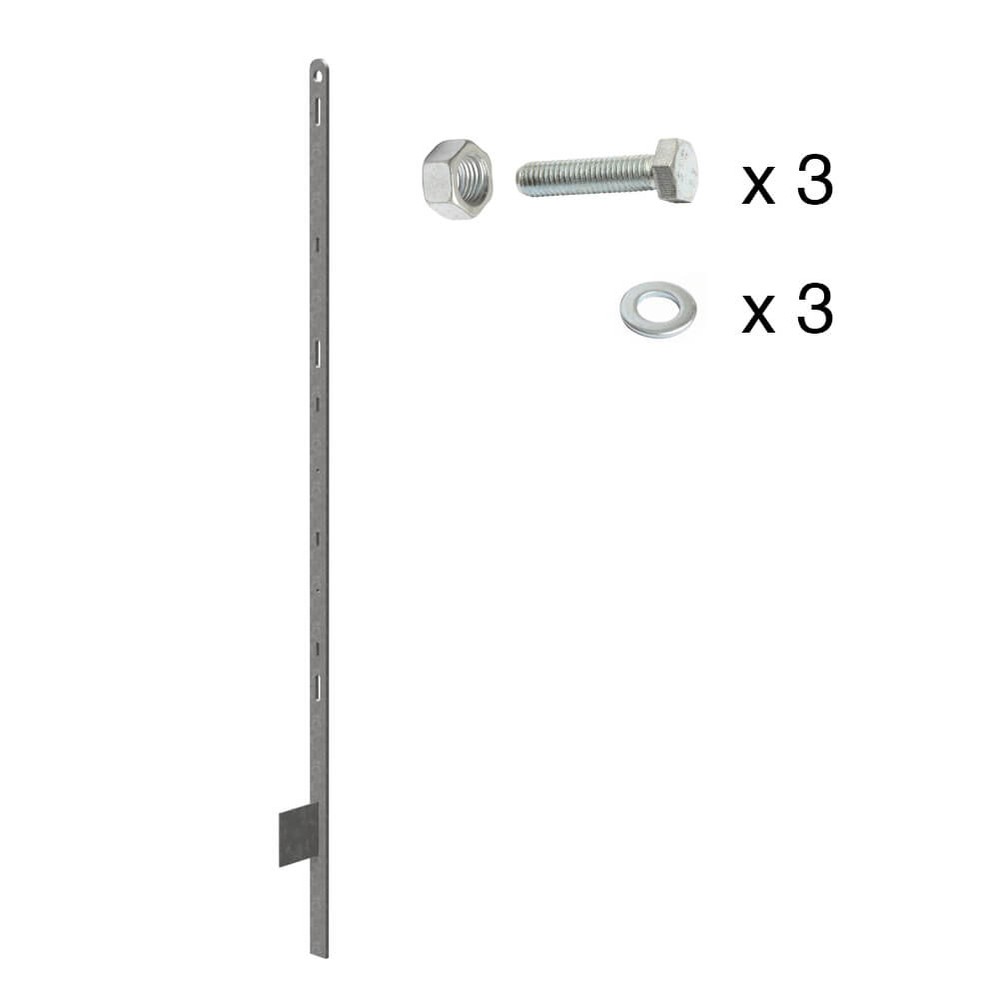 Estate Fencing - End Fixing Bar Galvanised