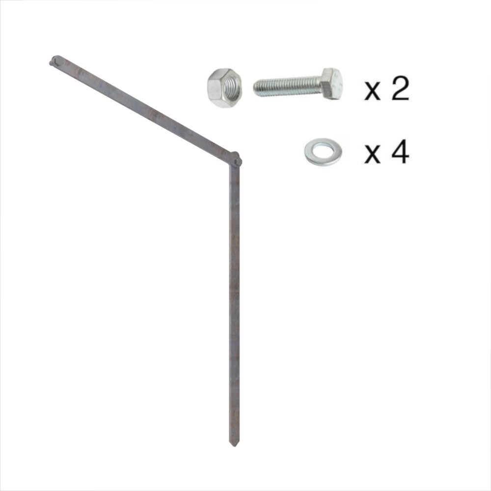 Estate Fencing Panel Stay - Mild Steel For Extra Rigidity