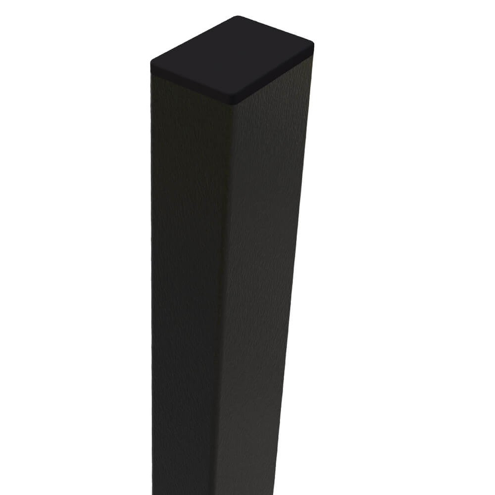 Black Securifor Corner Post For 2.0m High Fence 80x60 (2.6m Overall Height)