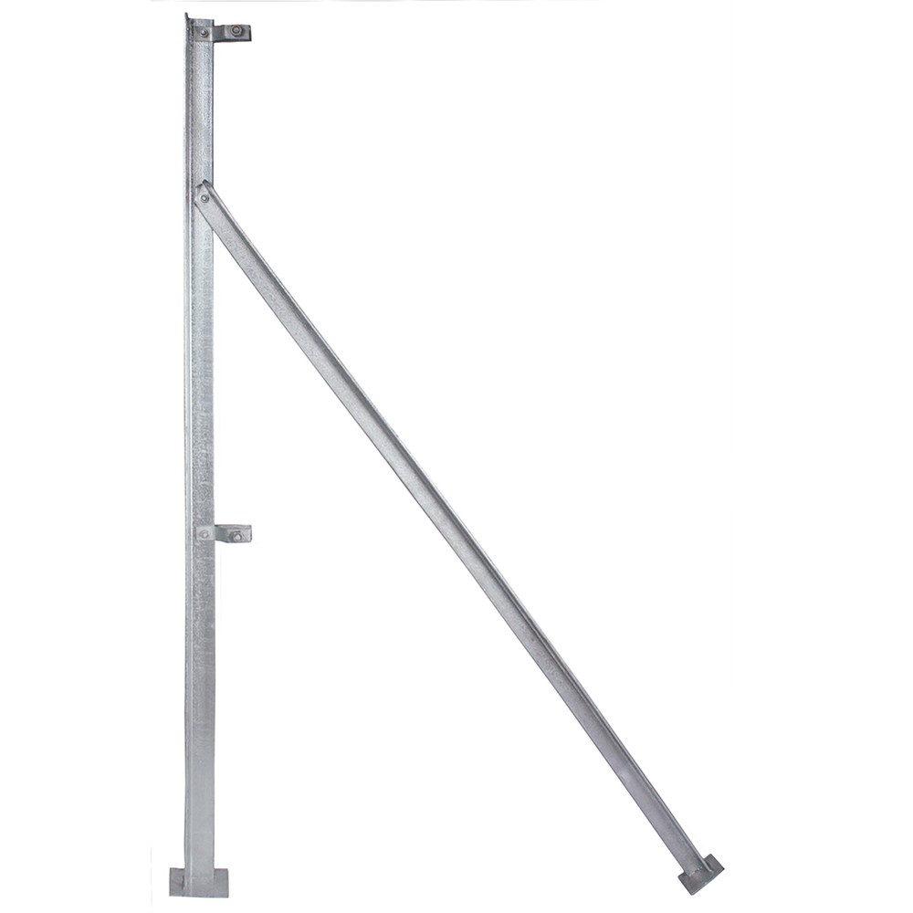 Galvanised Terminal End Post For 900mm 50 x 50 x 6mm - 1.50 Metre Overall
