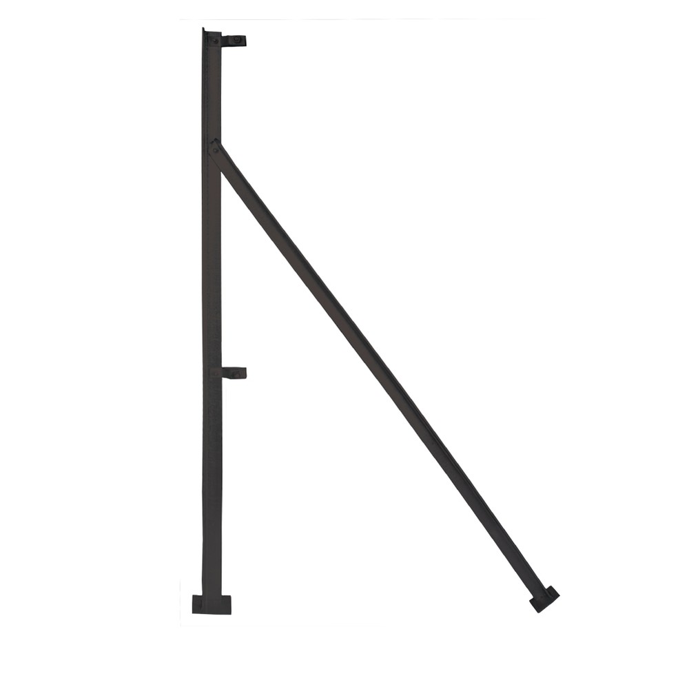 Terminal End Post For 1800mm - RAL 9005 50 x 50 x 6mm - 2.50 Metre Overall