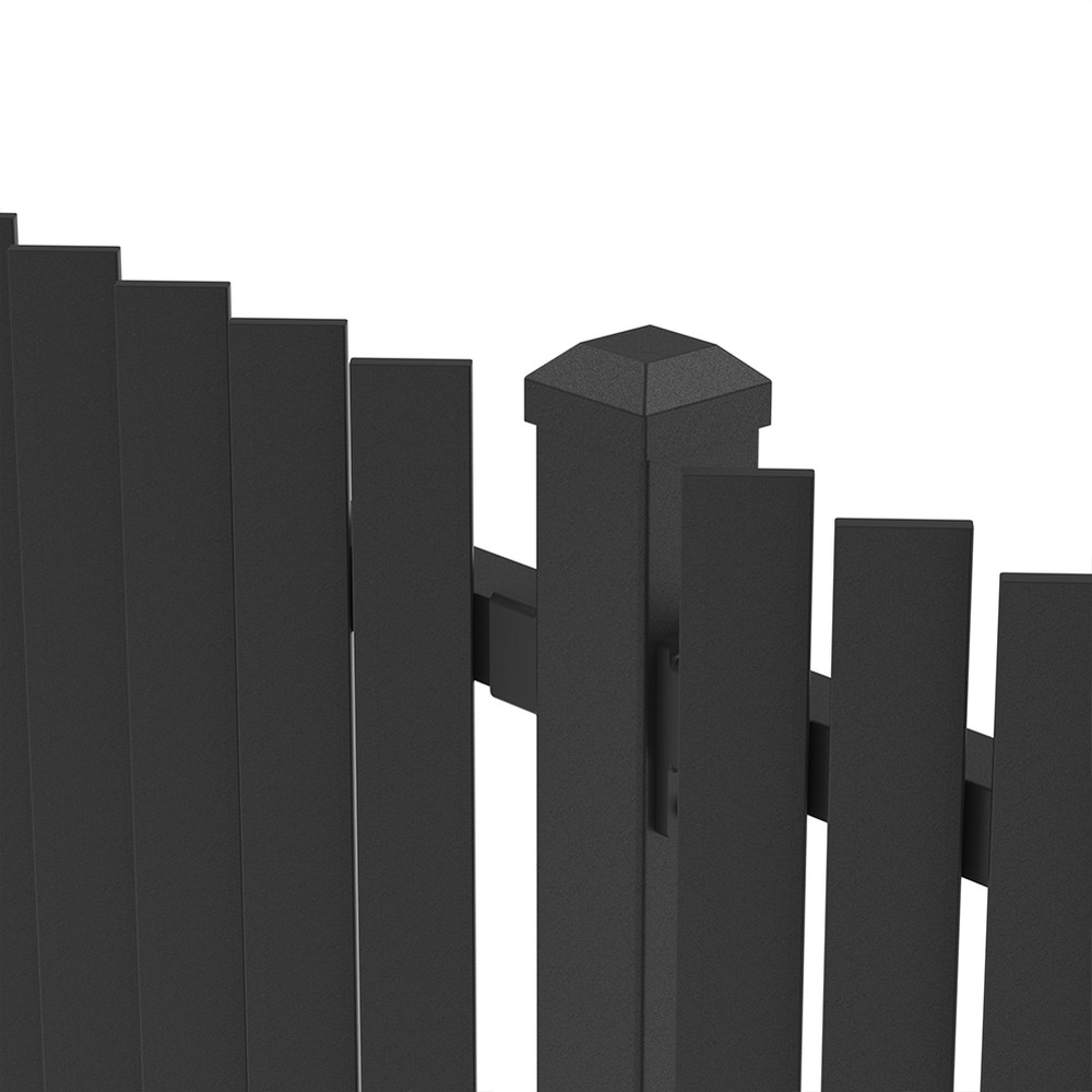 Blade 45 - 1.2M High Fence - Per M Black Sand