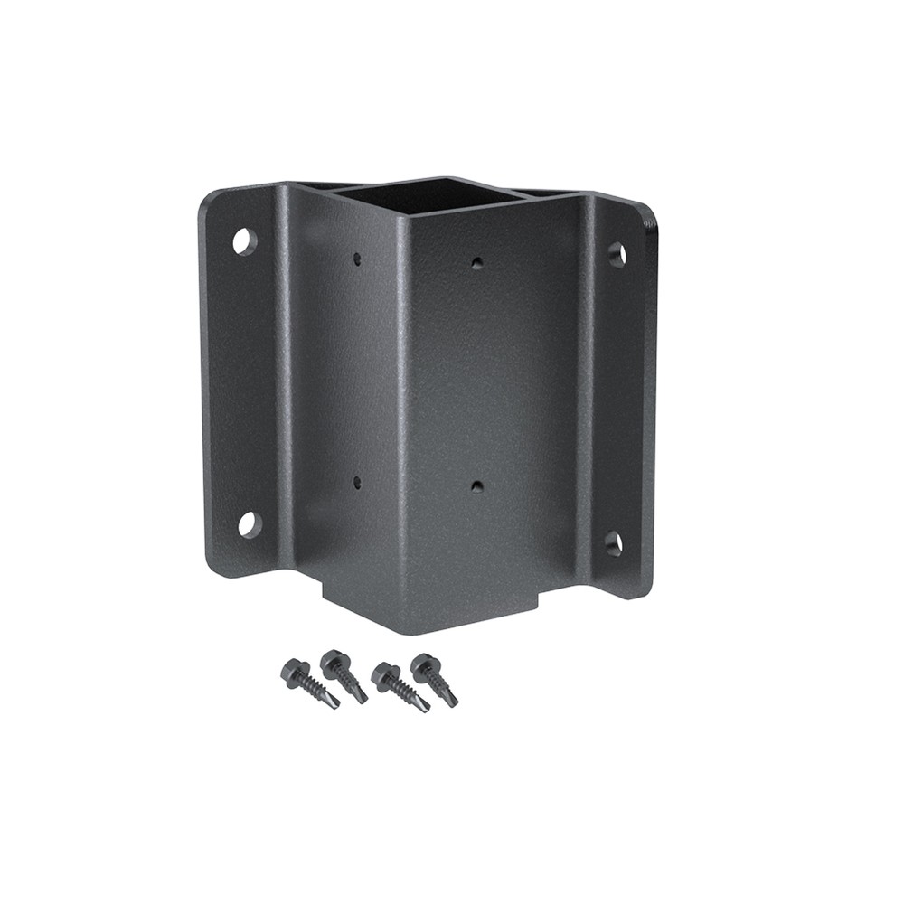 50mm Fascia Mount Bracket Inside Corner Black Sand