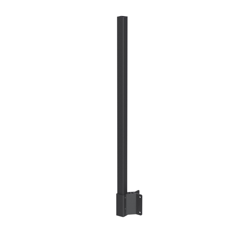 50mm Side Fix Outside Corner Post With Fascia Bracket Black Sand