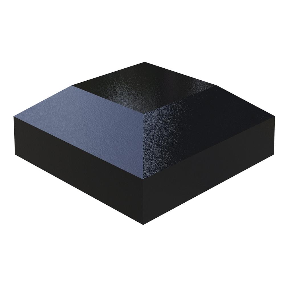 Aluminium Post Cap 50 x 50mm for Posts Powder Coated Black - F H Brundle