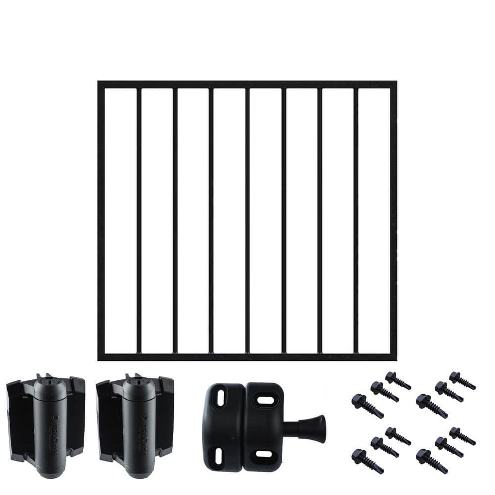 Gate for 1000mm High Fence (100mm gaps) Includes Latch/Catch&Self-Closing Hinges