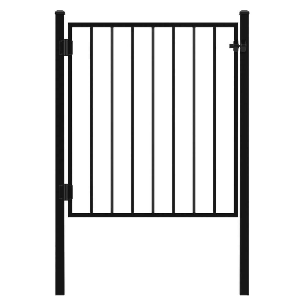 Gate - Concrete In - 1200mm High Fence Posts, Latch/Catch/Self-Closing Hinges - F H Brundle