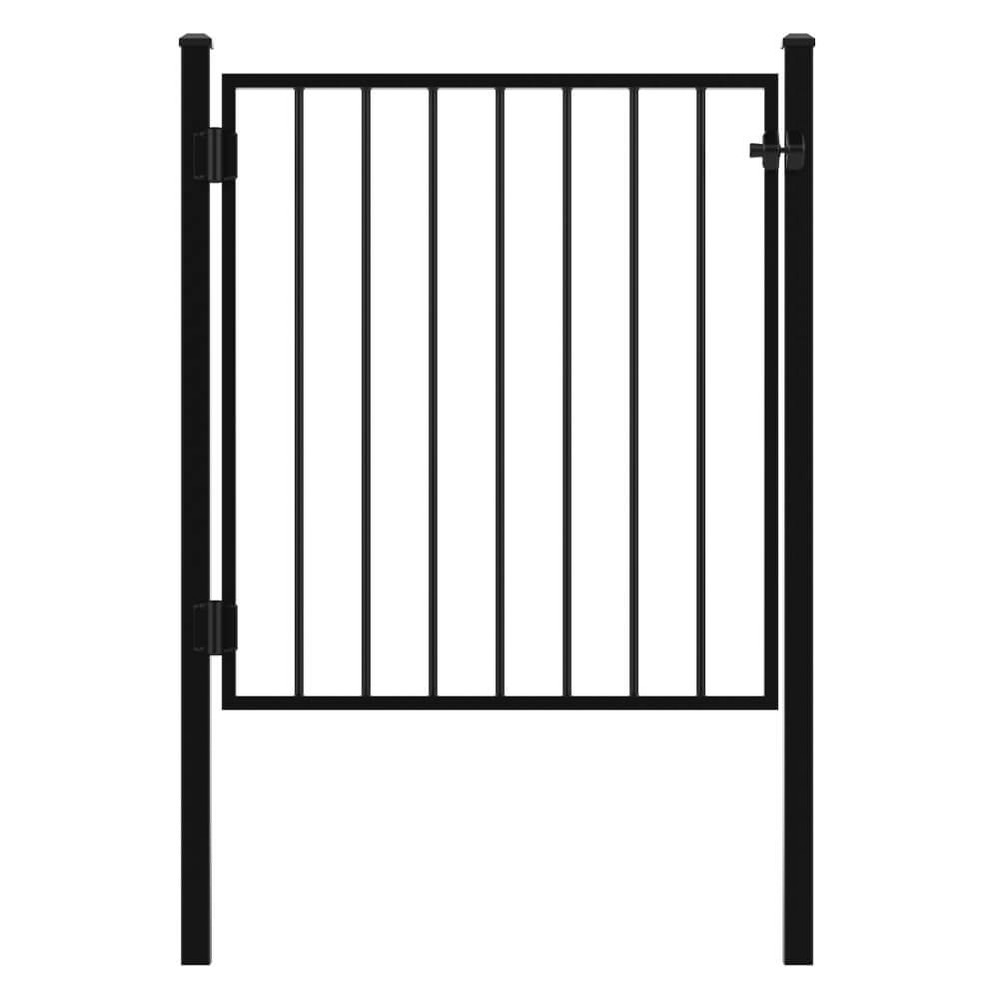 Gate - Concrete In - 1200mm High Fence Posts, Latch/Catch/Self-Closing Hinges