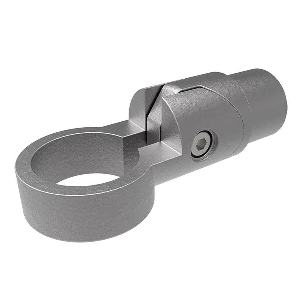 Flexirail Connector - 48.3mm Diameter Galvanised Cast Steel with S/S M8 Screw