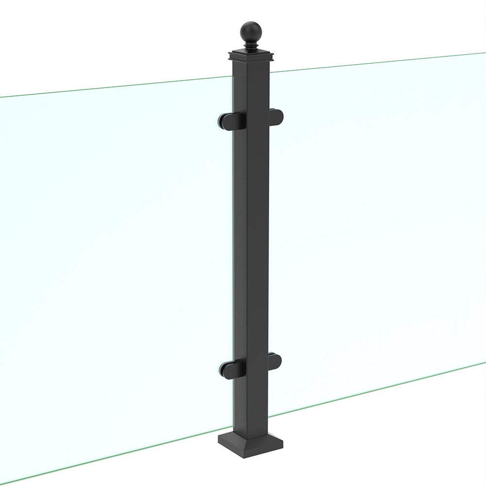 Contemplation With 75mm Posts (Ball Top) Black Sand