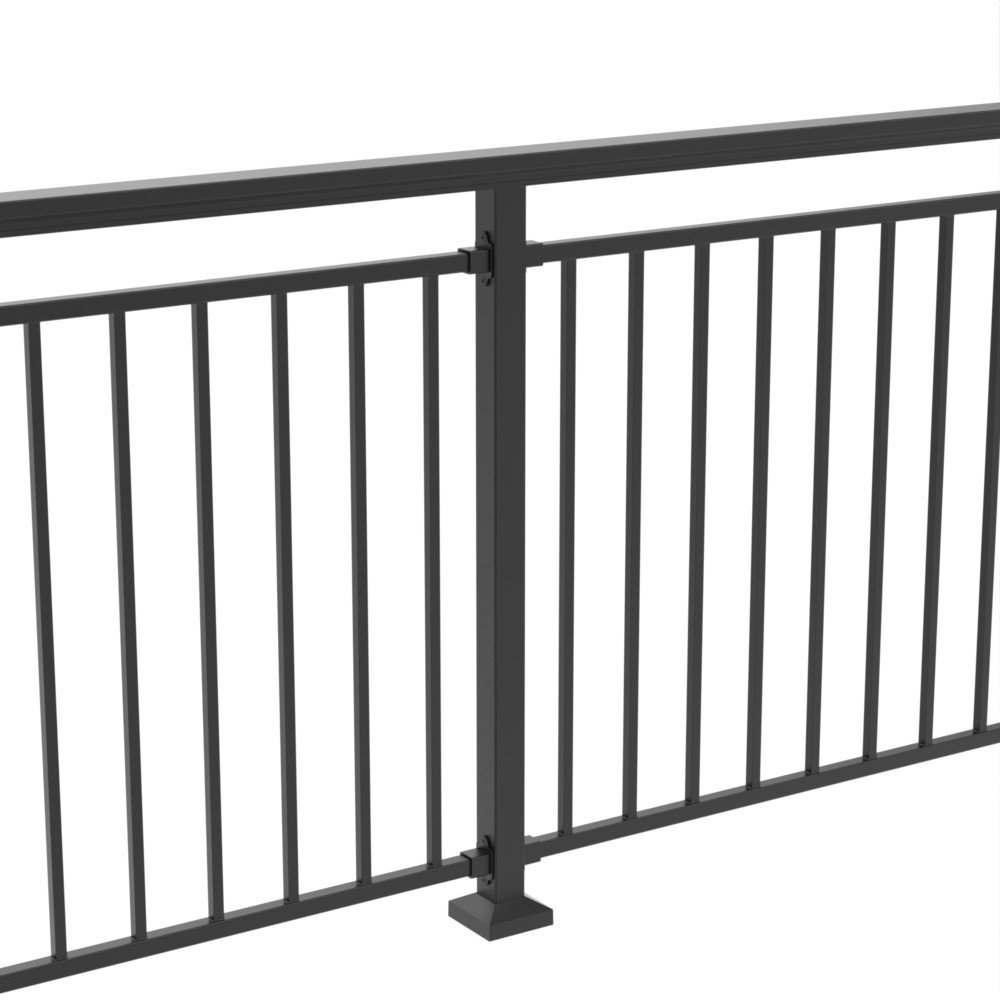 Classic Railing - 50mm Posts with Capping Handrail - Black Sand