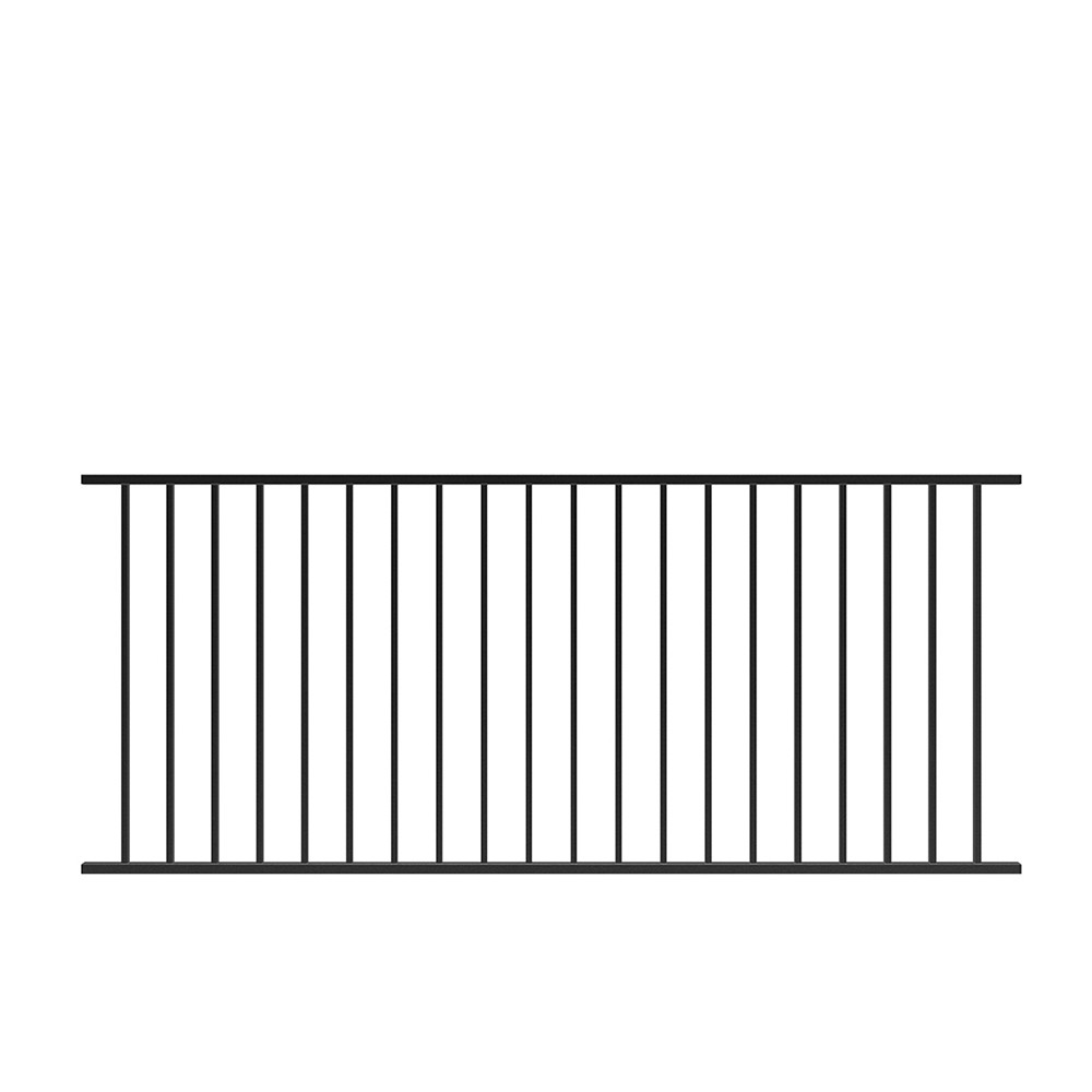 Fortitude Fixed Steel Bar Railing Panel 1016 x 2370mm - Black Sand