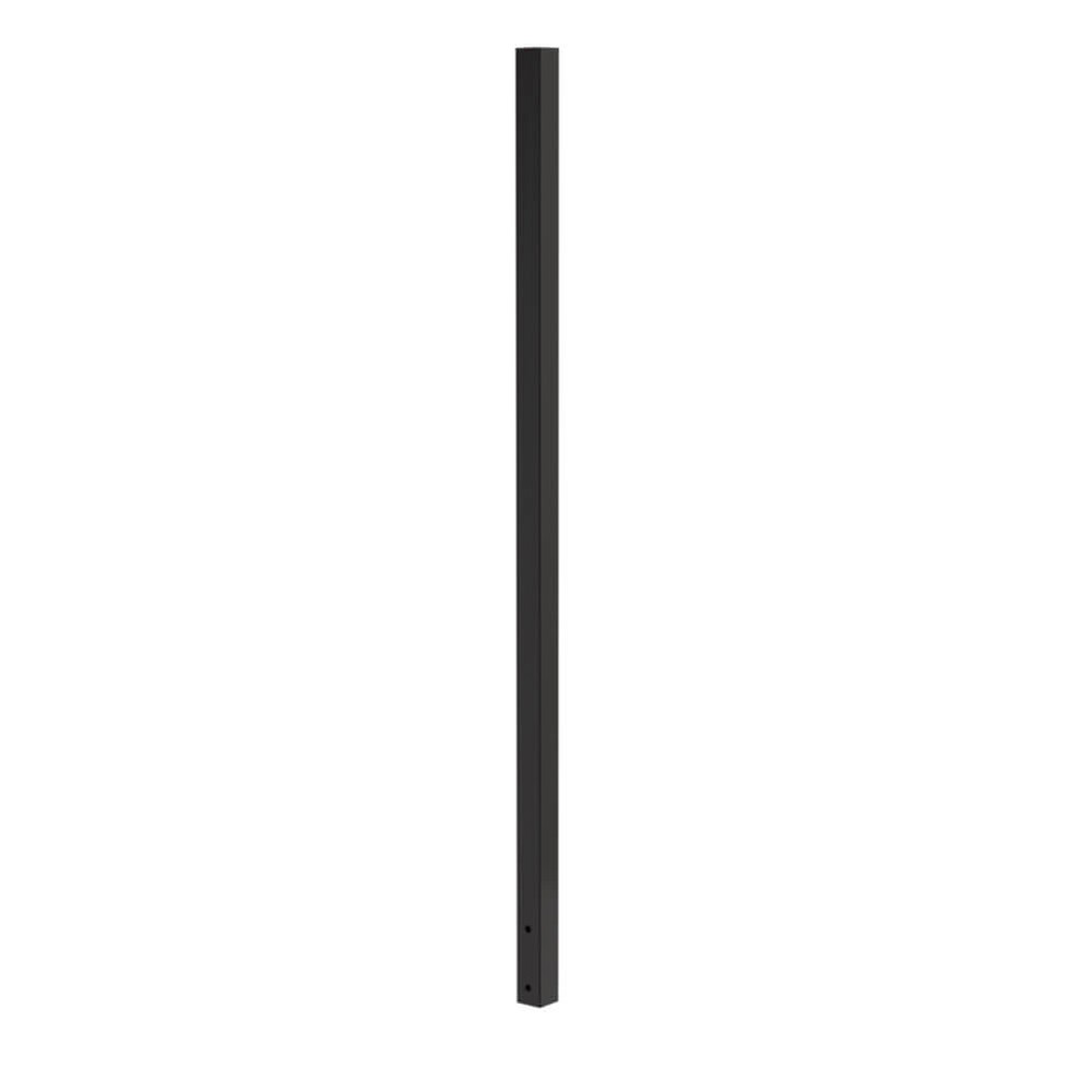 Fortitude 50mm Concrete In Post (1.1m) - Black with Post Cap L: 1562mm