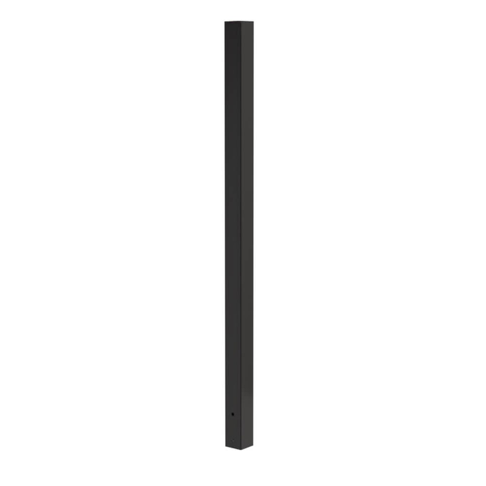 Fortitude 75mm Concrete In Post (1.1m) - Black with Post Cap 1562mm