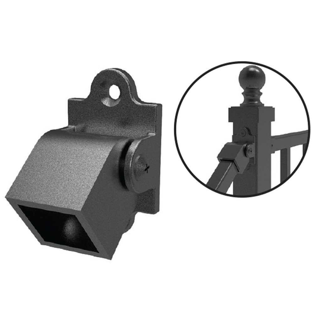 Fortitude 25mm Superior Stair Bracket - Black Sand x 4 with fixings
