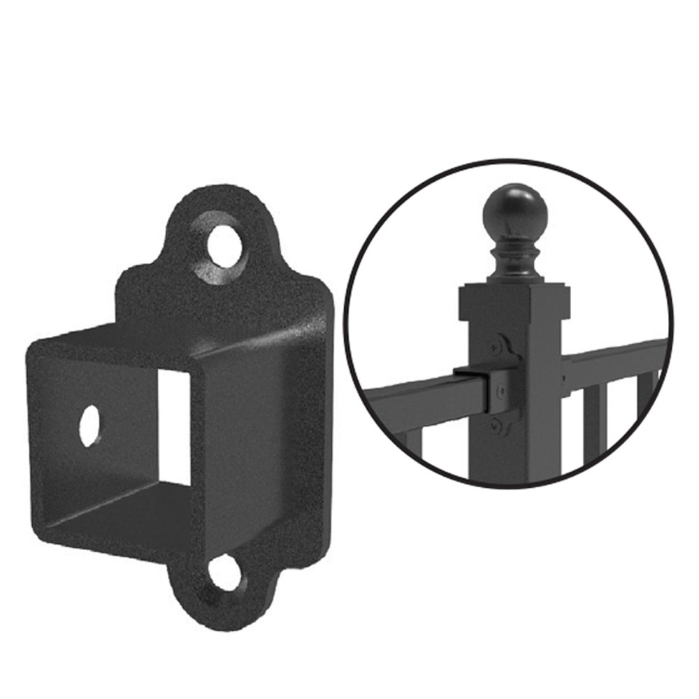 Fortitude 25mm Superior Universal Bracket Black Sand Pack of 4 C/W Fixings