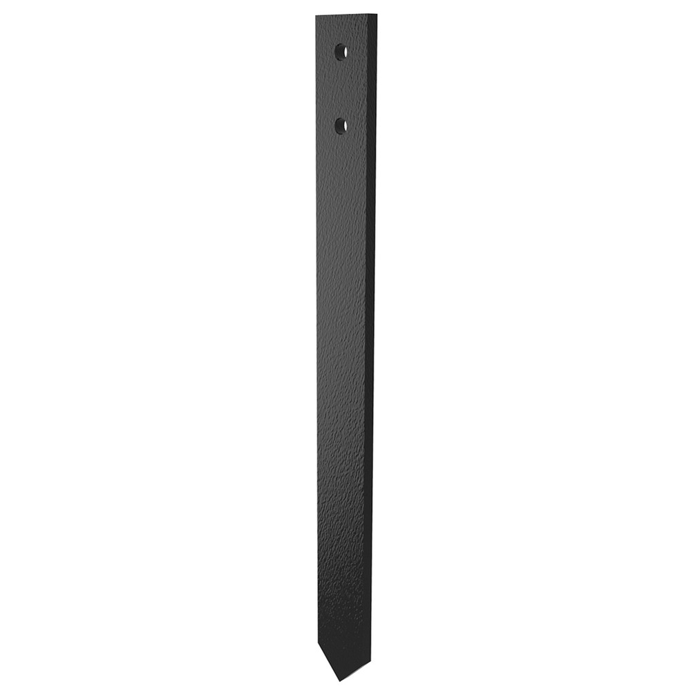 Parkland Fence Spike - Black 410 x 40 x 8mm flat bar - Powder Coat