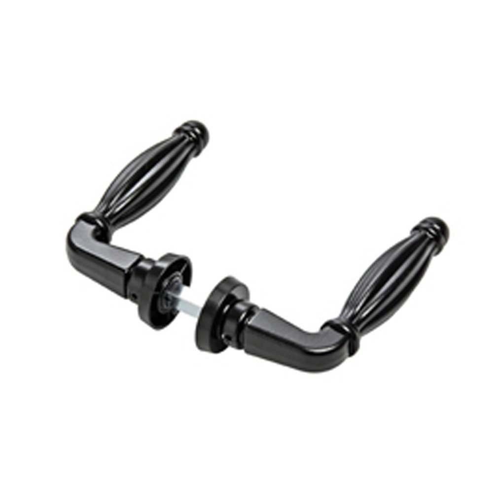Black Handle in Aluminium "Valentina" RAL 9005