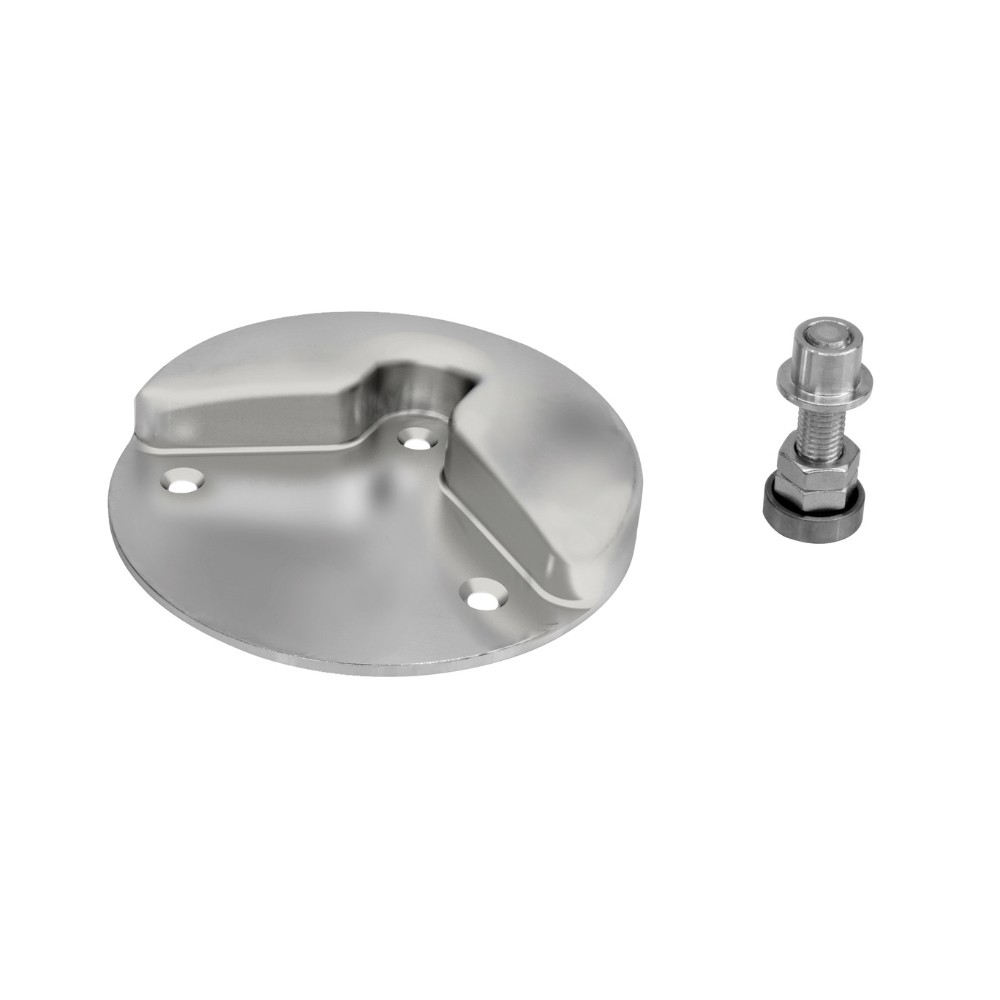 Kit Molded Floor Strike Plate Galvanised