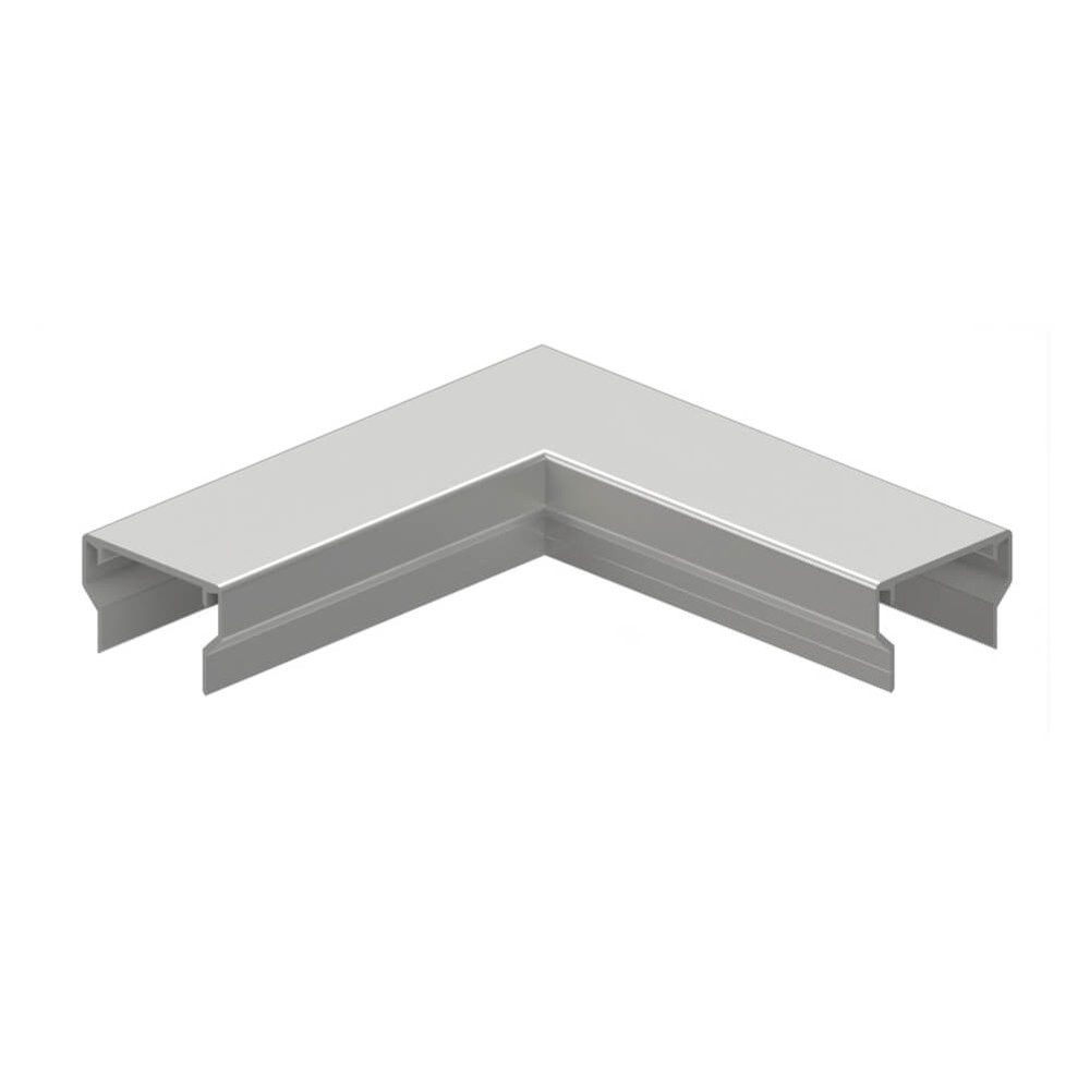 90 Degree Corner for 70x45mm Handrail Aluminium - Satin Anodised 200x200mm
