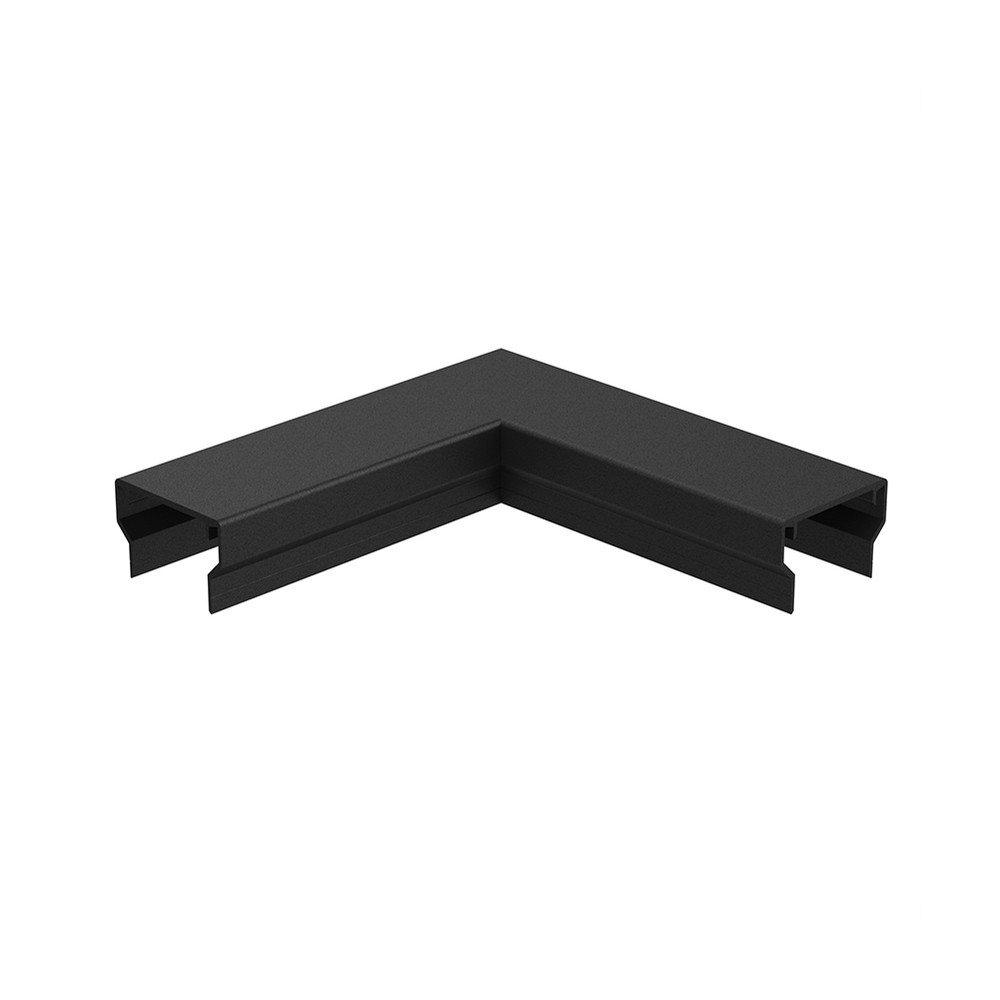 90 Degree Corner for 70x45mm Handrail Black Sand Powder Coated 300x300mm