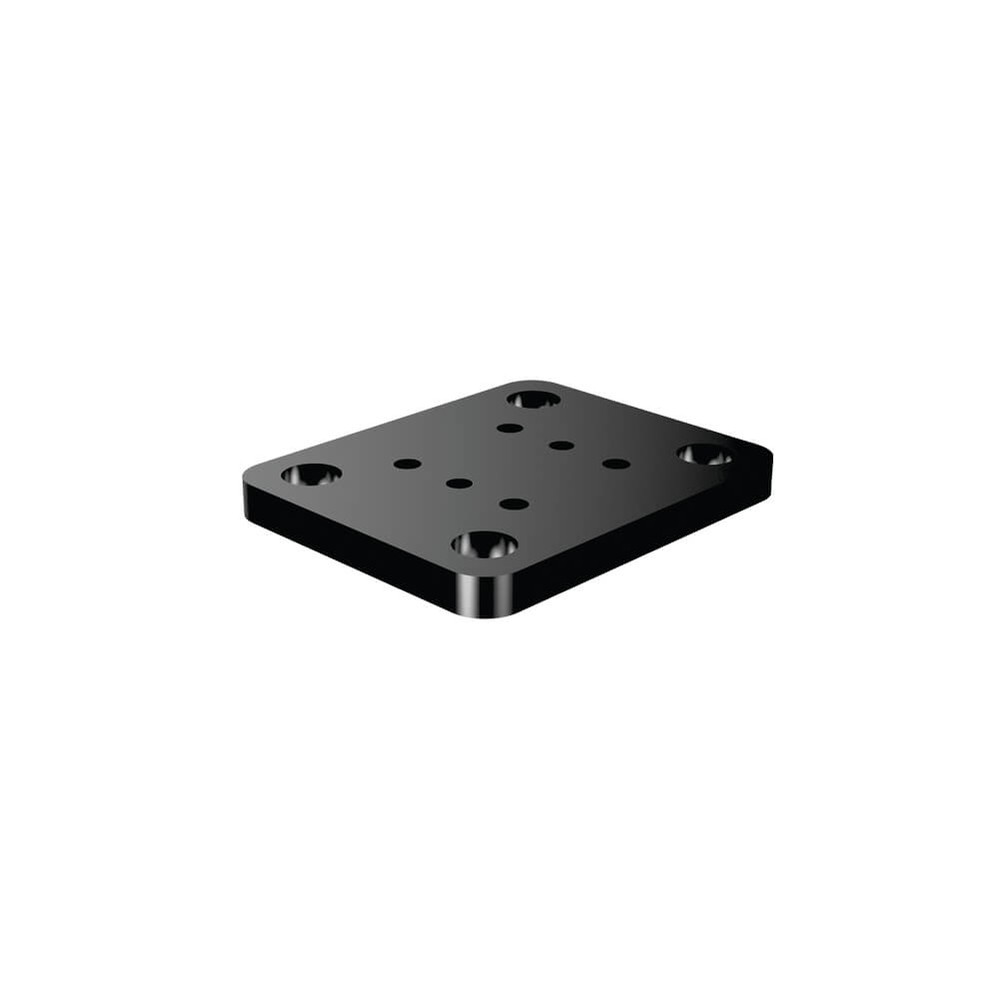 Marano Base Plate For 50mm Post Aluminium Black Powder Coated Finish