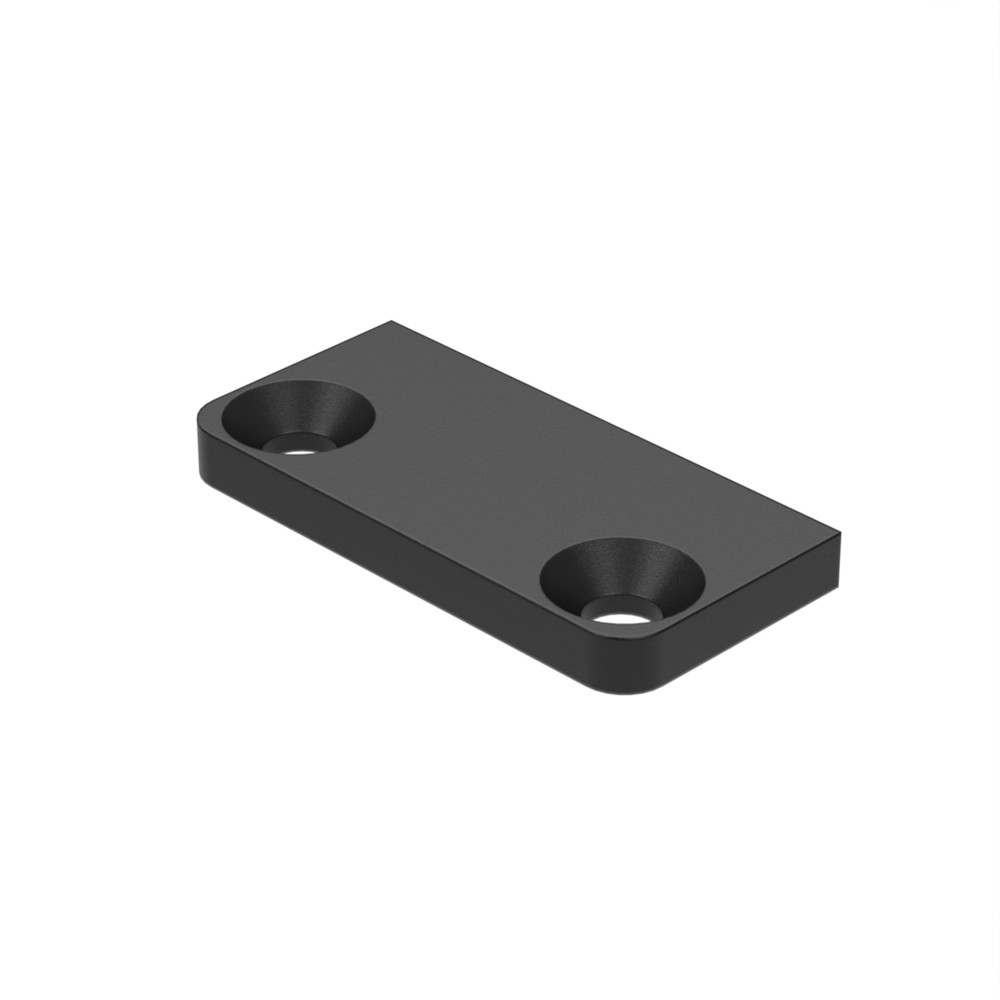 Marano Base Plate For 50mm Half Post Aluminium Black Powder Coated Finish
