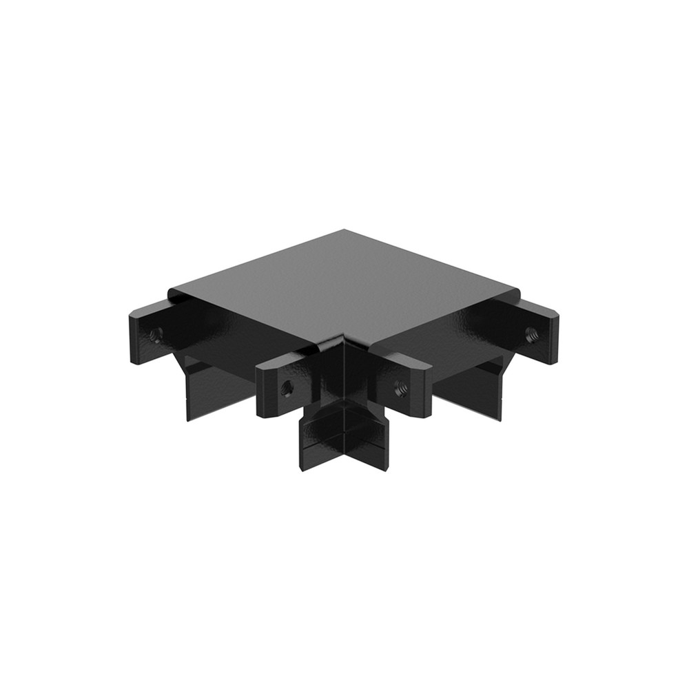 90 Degree Connector - 70x45mm Handrail Aluminium Gloss black Powder Coated