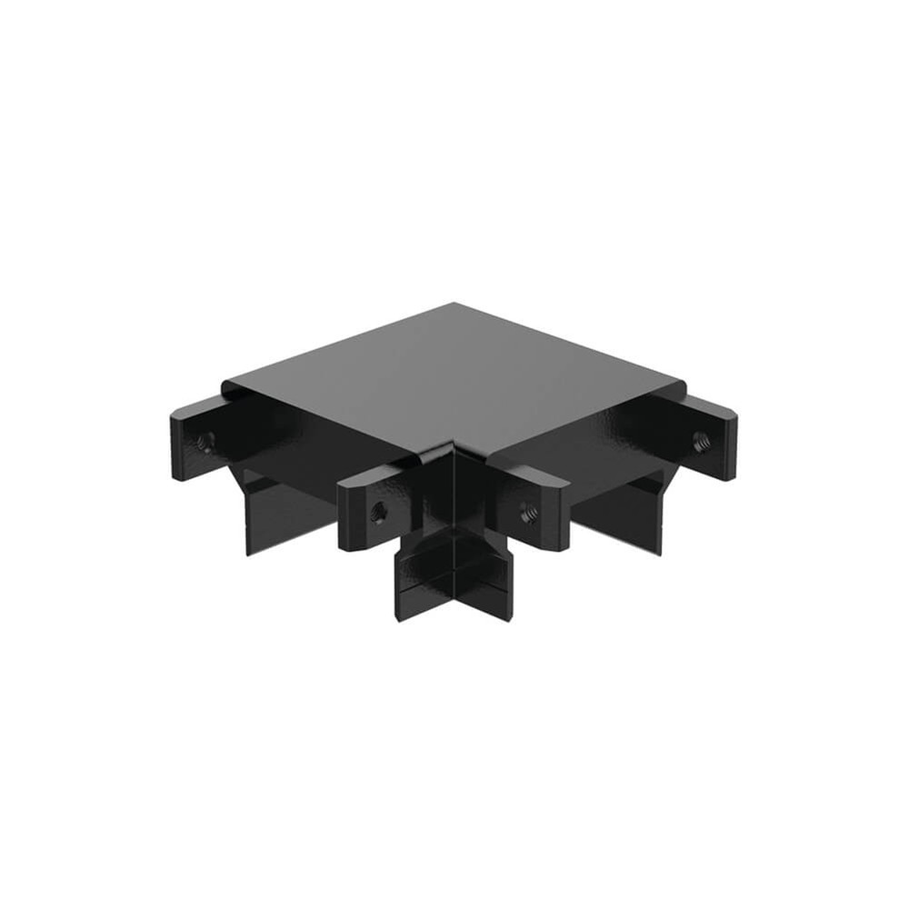 90 Degree Connector - 70x45mm Handrail Aluminium Black Sand Powder Coated