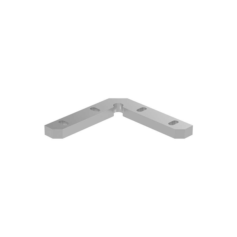 Marano 90 deg. Corner Internal Fix c/w 4 Screws Aluminium Satin Anodised Finish