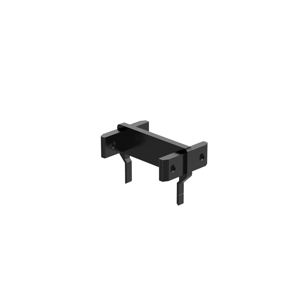 Inline Connector for 70 x 45mm Handrail Aluminium Gloss black Powder Coated