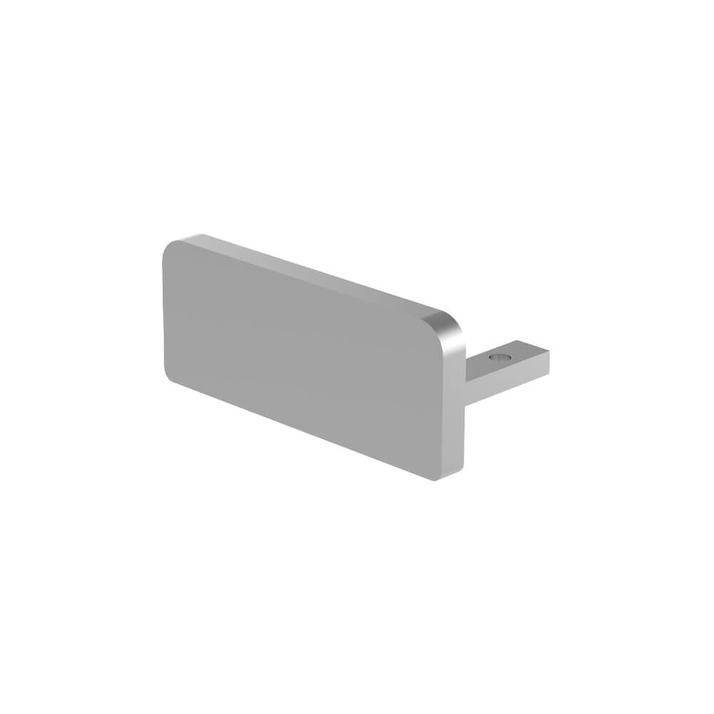 Marano End Cap c/w 2 Screws Suits 62 x 25mm Rectangular Handrail Aluminium