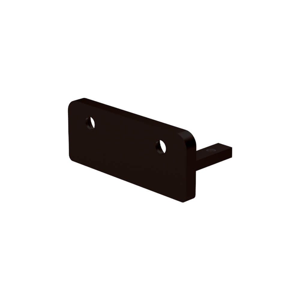 Marano Wall Bracket c/w 2 Screws Suits 62 x 25mm Rectangular Handrail Aluminium