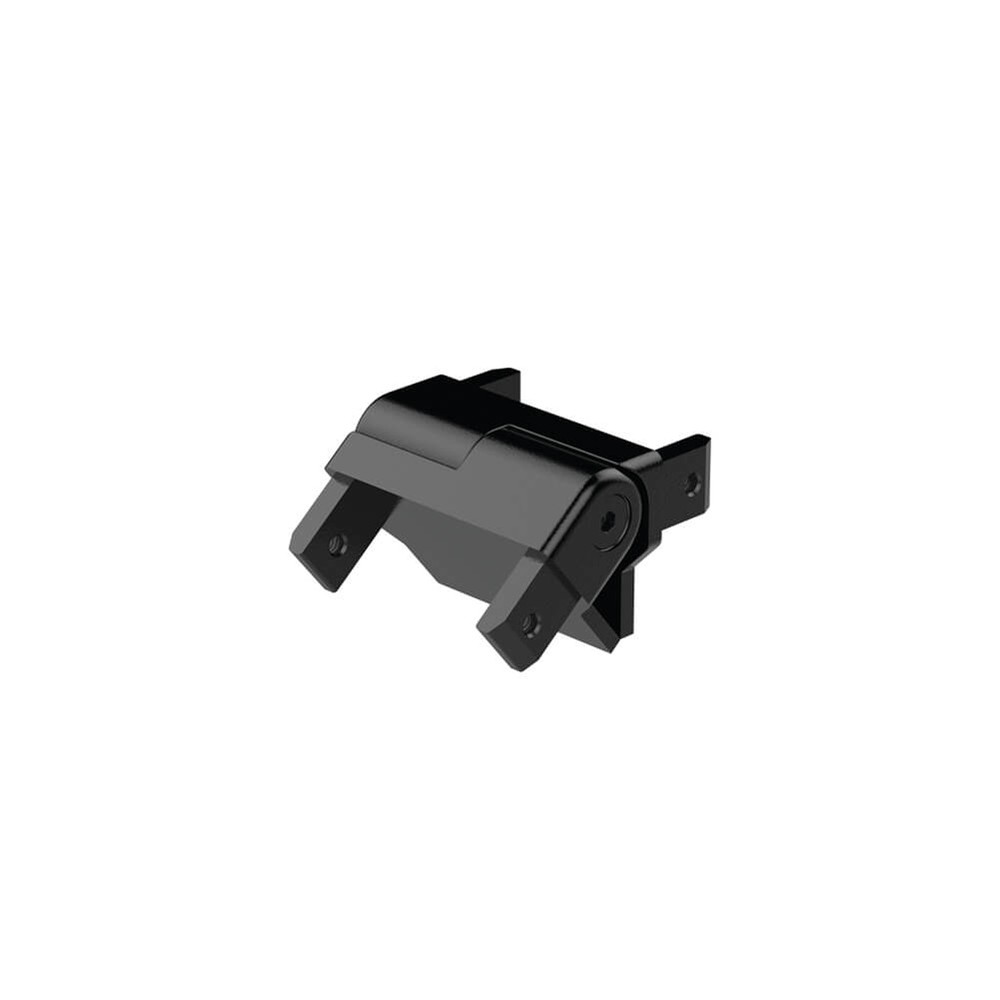 Adj Vertical Joiner - 70x45mm Handrail Aluminium Black Sand Powder Coated