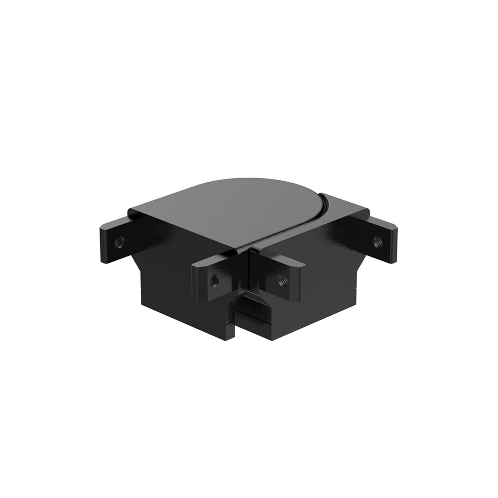 Adjustable Horizontal Joiner - 70x45mm Handrail Aluminium Gloss black Powder Coated