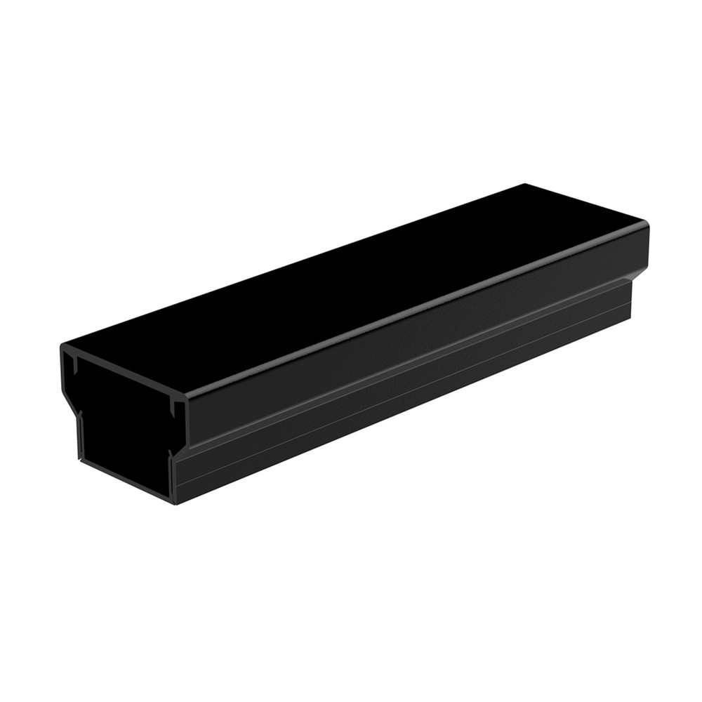 Marano 70 x 45mm Handrail & Undercap L 5.8m Aluminium Gloss Black Powder Coated