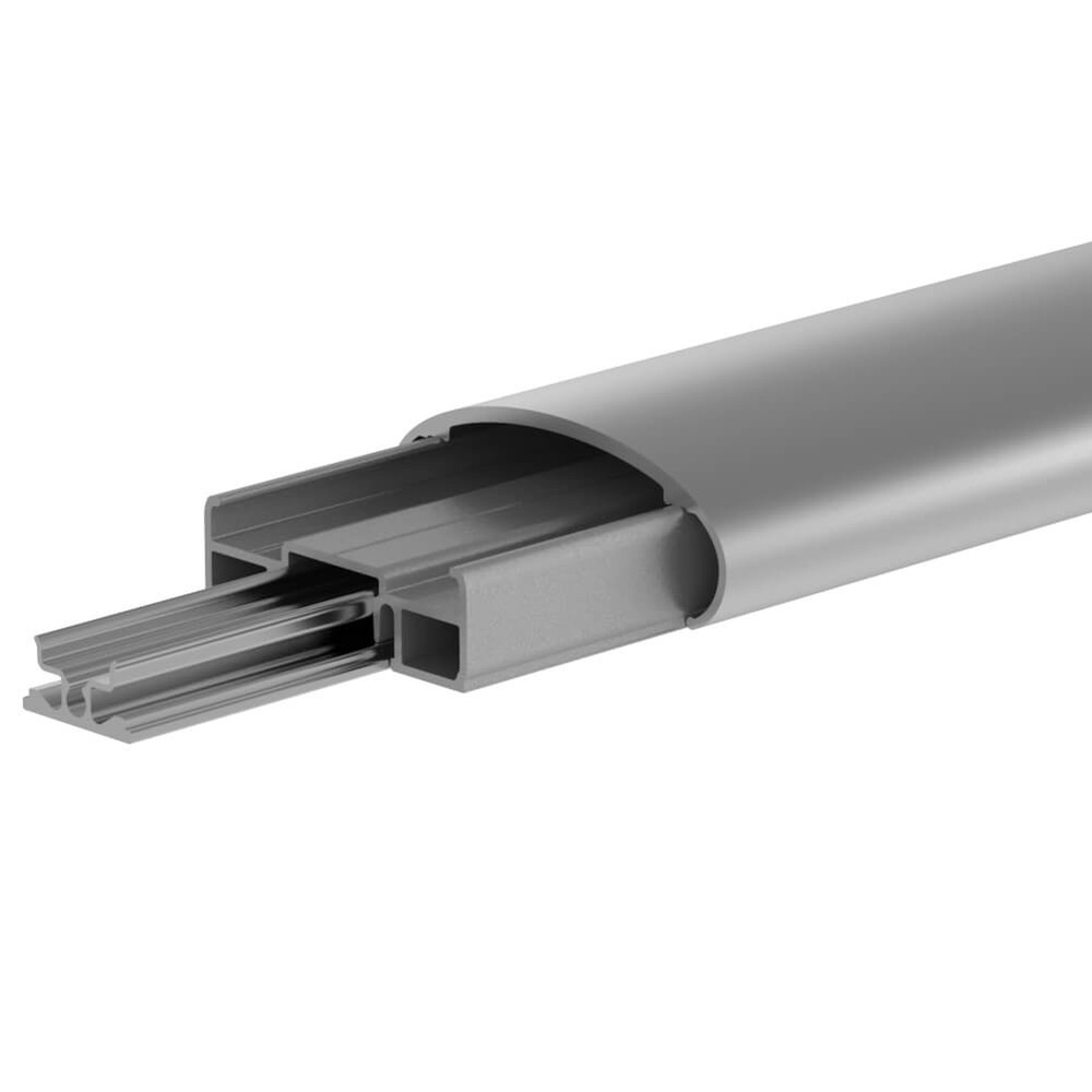 Marano 72 x 27mm Oval Handrail L 5.8m Aluminium Satin Anodised Finish