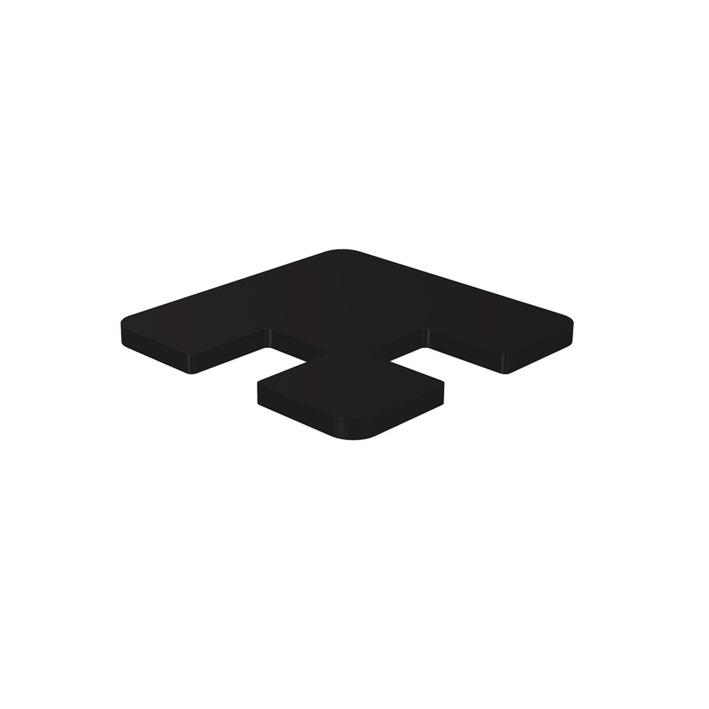 Marano Blanking Cap For 50mm Corner Post Aluminium Black Powder Coated Finish