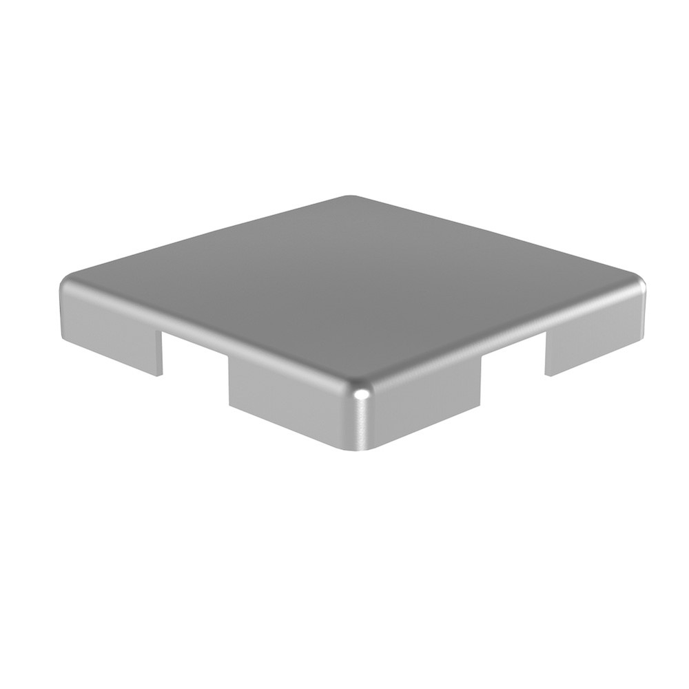 Marano End Cap For 50mm Corner Post Aluminium Satin Anodised Finish