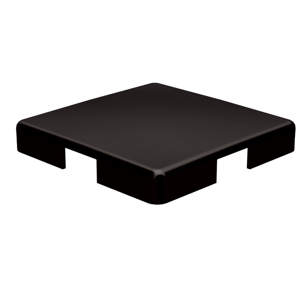 Marano End Cap For 50mm Corner Post Aluminium Black Powder Coated Finish