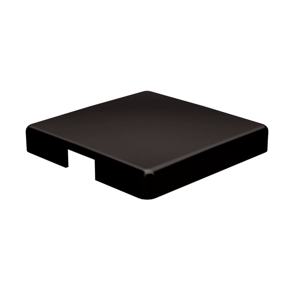 Marano End Cap For 50mm End Post Aluminium Black Powder Coated Finish