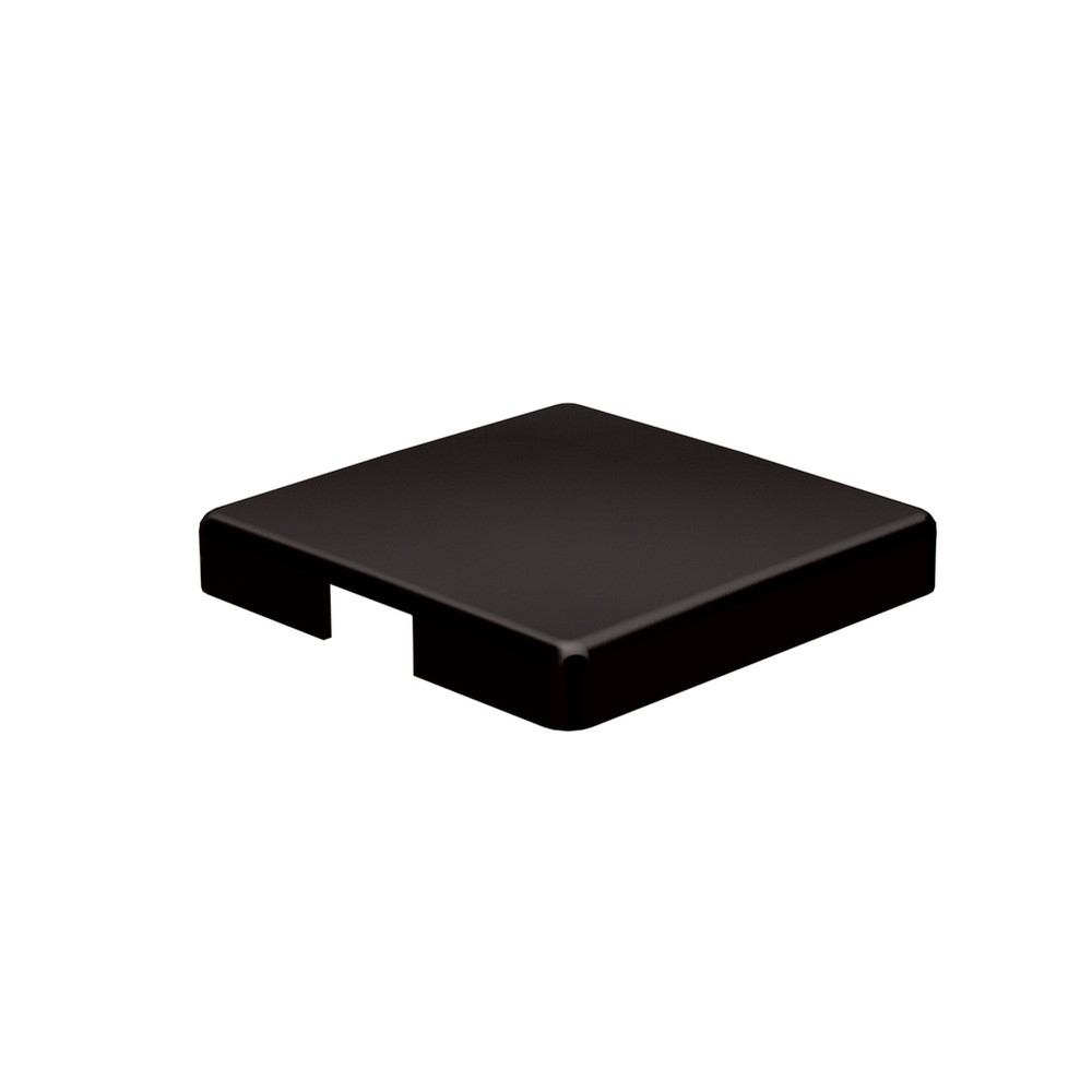 Marano End Cap For 50mm Mid Post Aluminium Black Powder Coated Finish