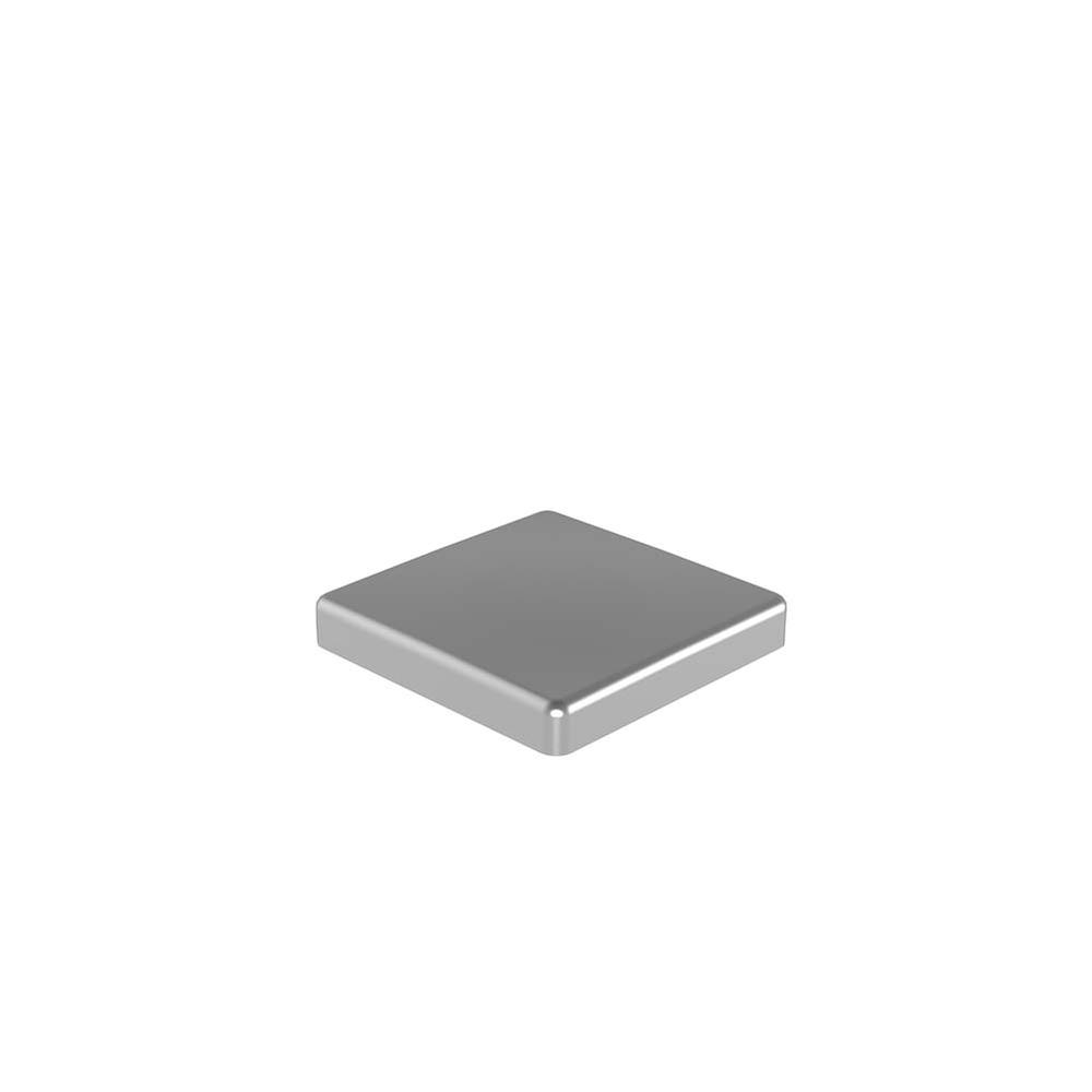 Marano Post Cap for 50mm Square Section Aluminium Satin Anodised Finish - F H Brundle