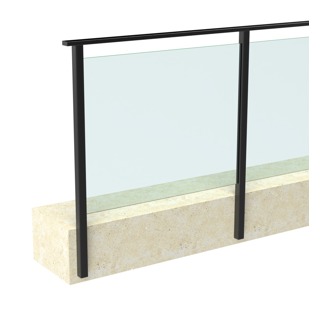 Marano Edge - Timeless - Side Fix - Blac Includes 10mm Glass