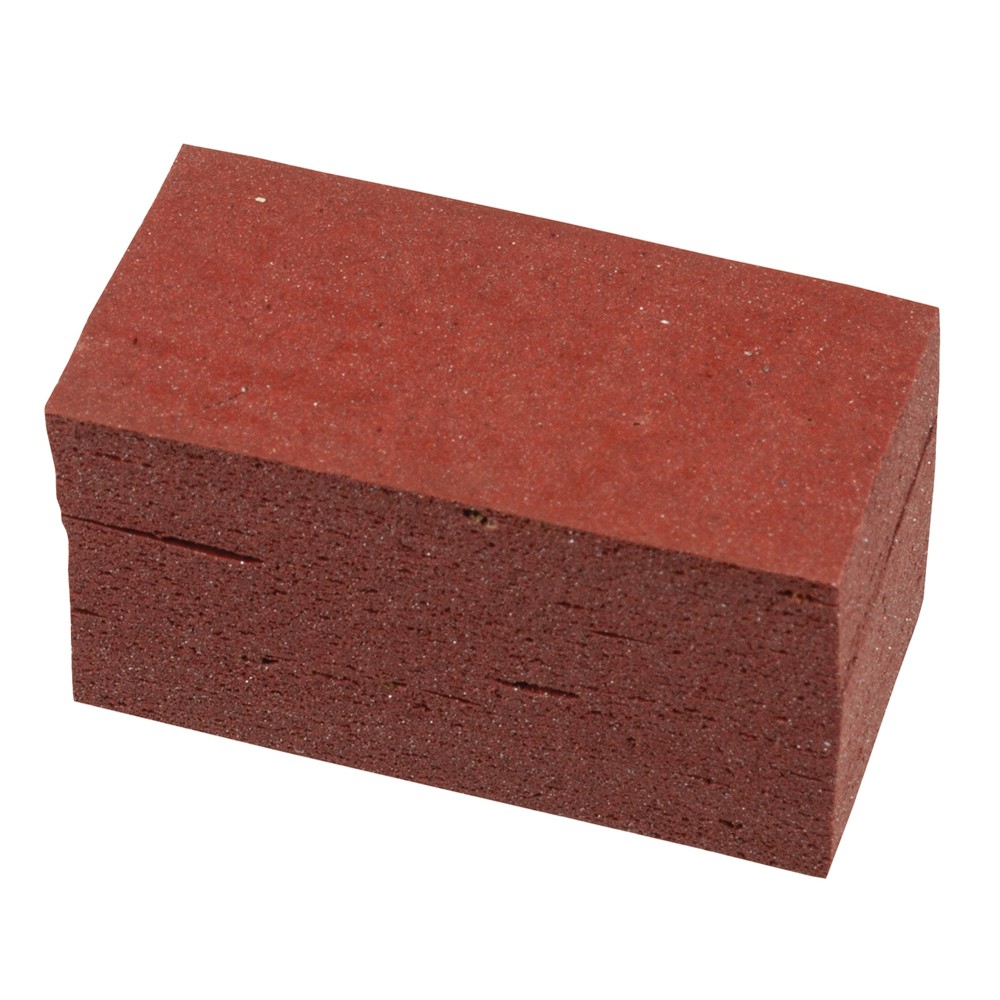 Eraser for cleaning marks and scratches on anodising