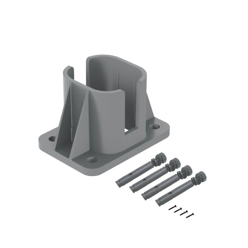 Grey Base Foot (with 4 bolts + 4 screws)