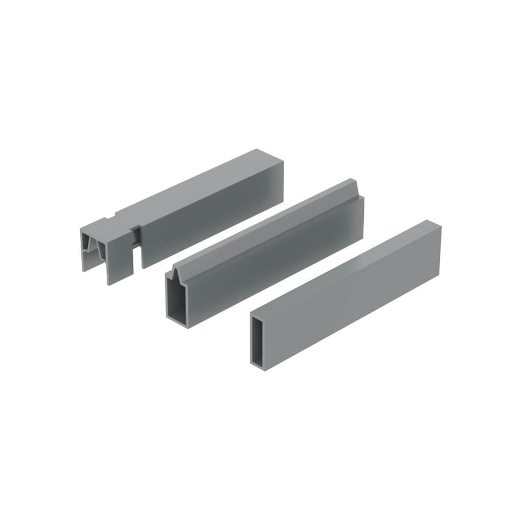 Panel Pack includes 1 Top & Bottom Rail and 3 ridigity Inserts - Aluminium - F H Brundle