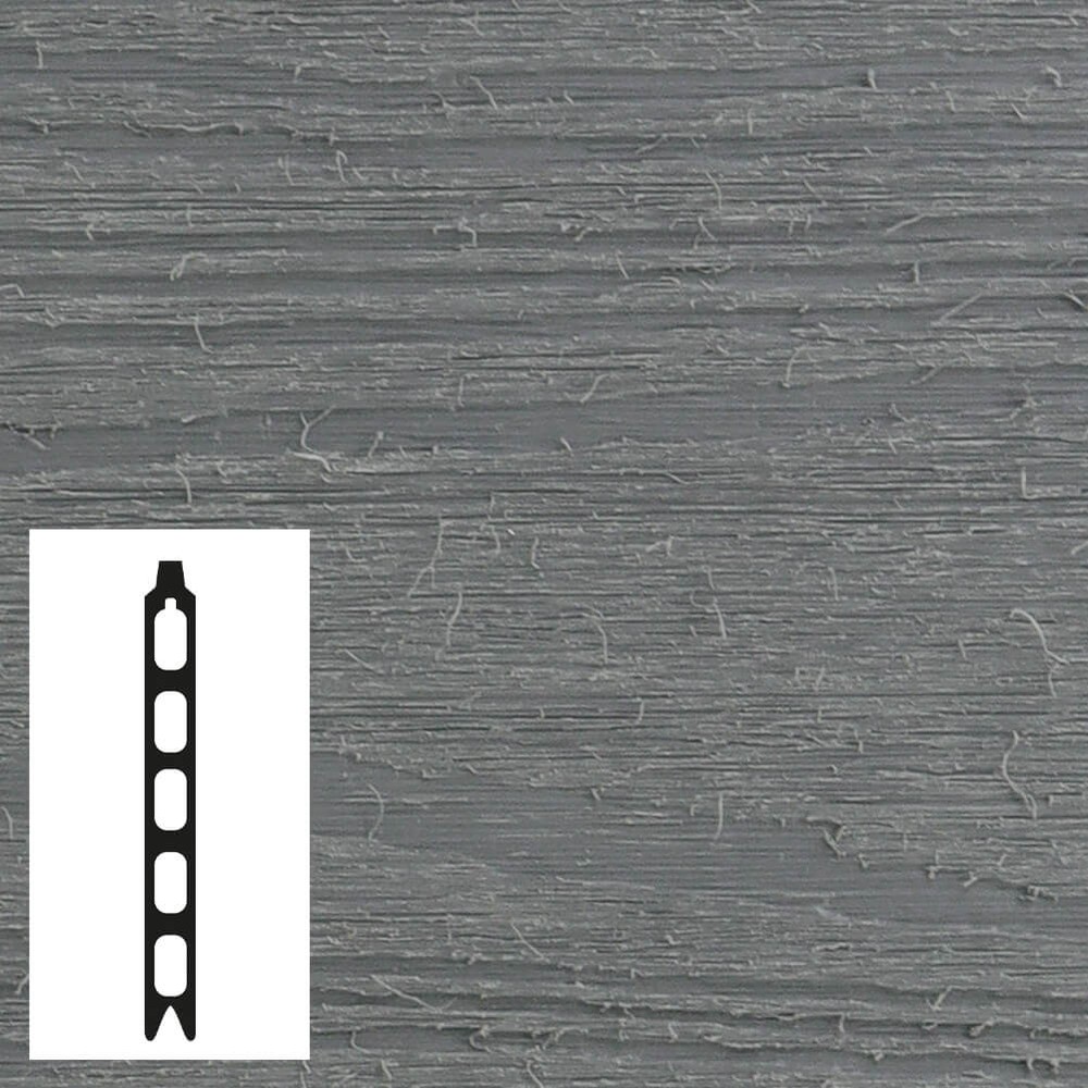Composite Fence / Gate Infill Board Light Grey 1820 x 150 x 21mm FSC Capped – 3D Embossed