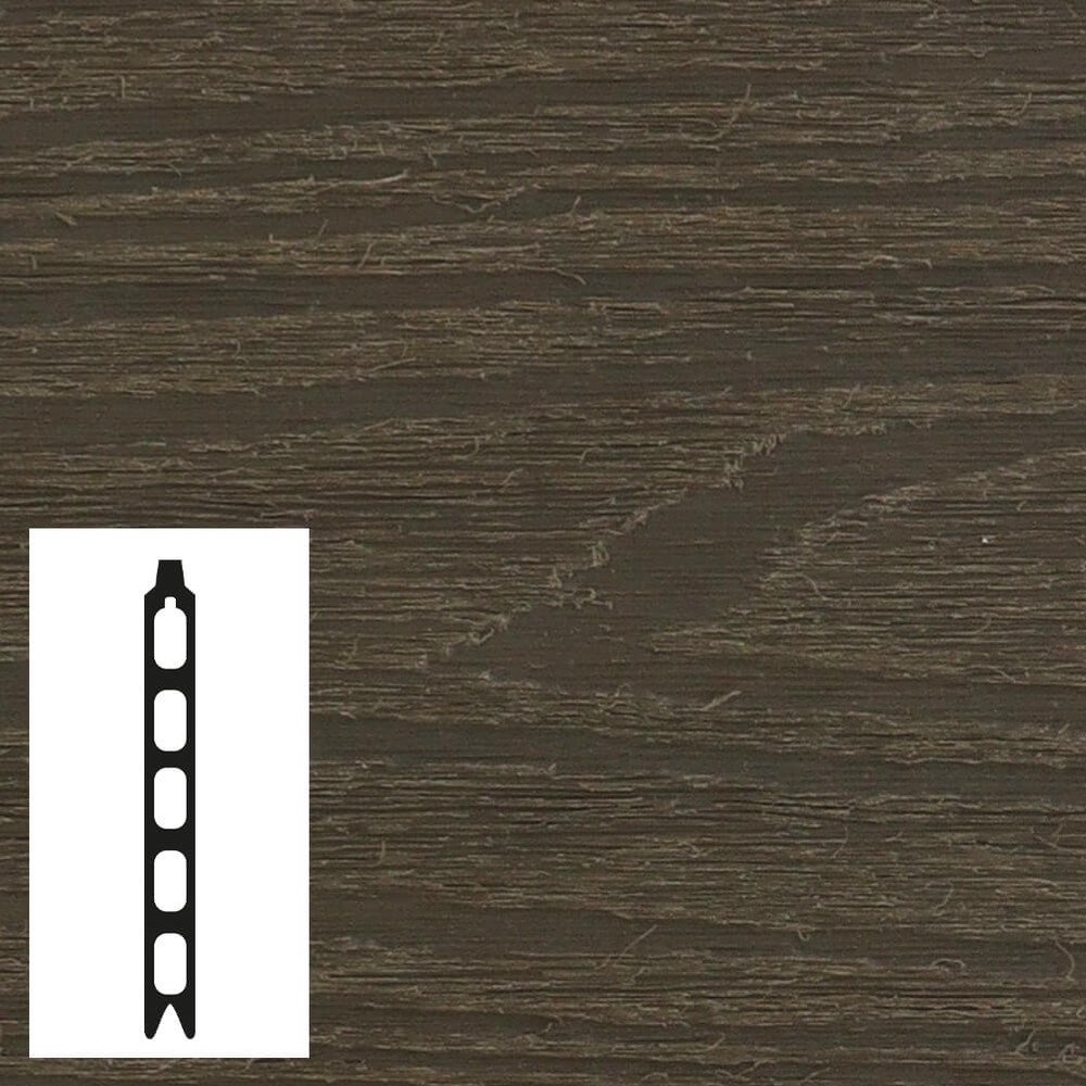 Composite Fence / Gate Infill Board Walnut 1820 x 150 x 21mm FSC Capped Fence Board - 3D Embossed