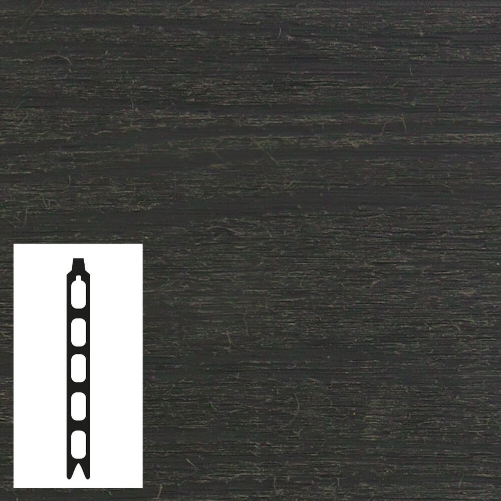 Composite Fence / Gate Infill Board Charcoal 3600 x 150 x 21mm FSC Capped Fence Board - 3D Embossed